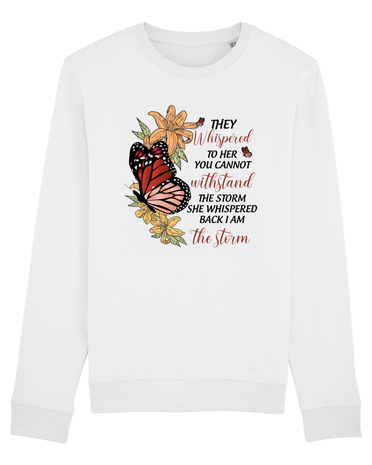 Bluză mânecă lungă Unisex Rise White