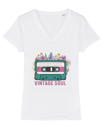 Vintage soul wildflowers White