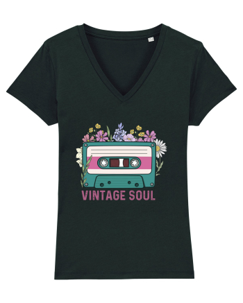 Vintage soul wildflowers Black