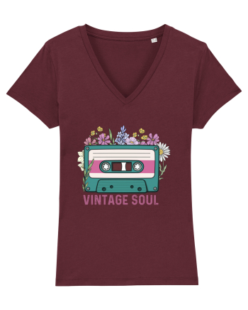 Vintage soul wildflowers Burgundy