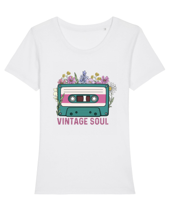 Vintage soul wildflowers White