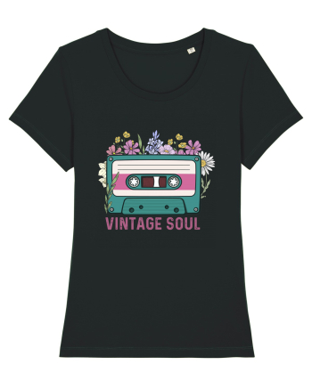 Vintage soul wildflowers Black