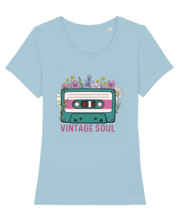 Vintage soul wildflowers Sky Blue