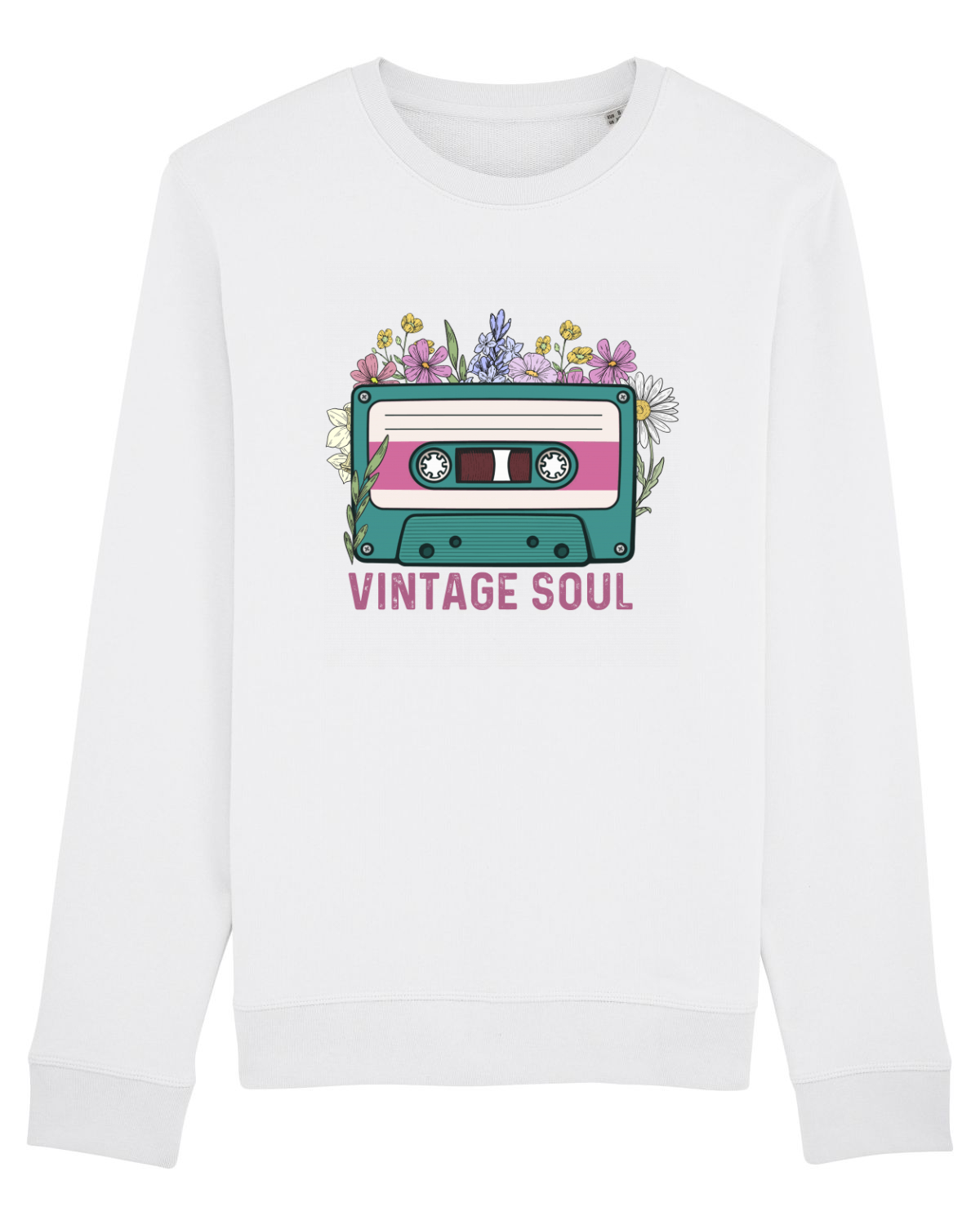 Bluză mânecă lungă Unisex Rise White
