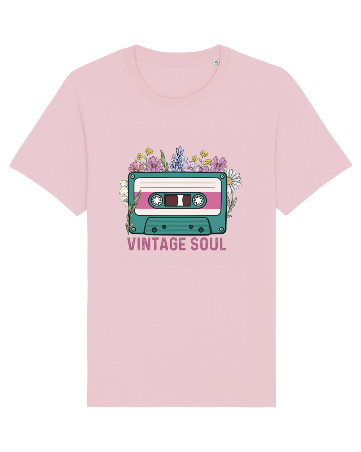 Tricou mânecă scurtă Unisex Rocker Cotton Pink