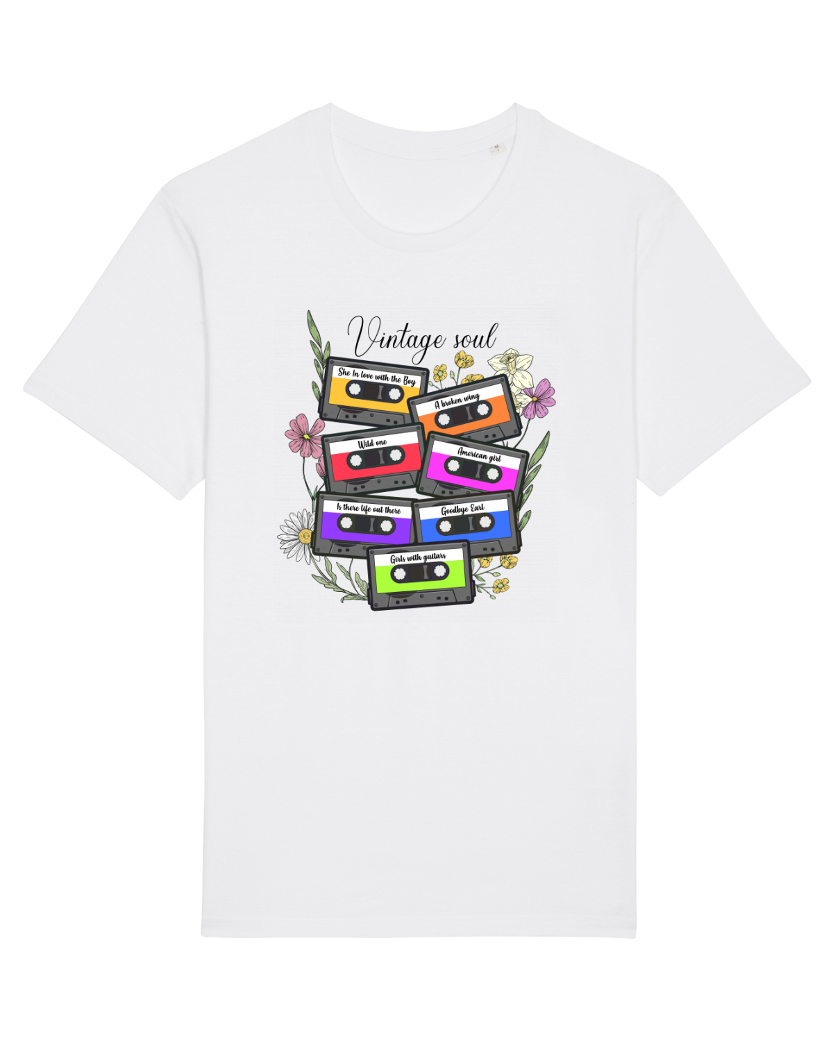 Tricou mânecă scurtă Unisex Rocker White