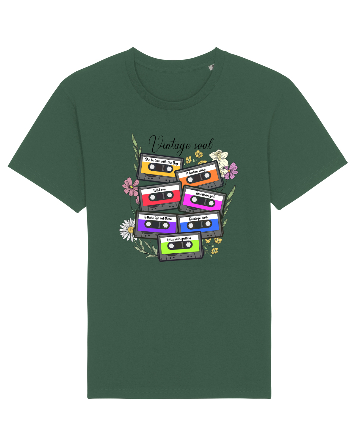 Tricou mânecă scurtă Unisex Rocker Bottle Green