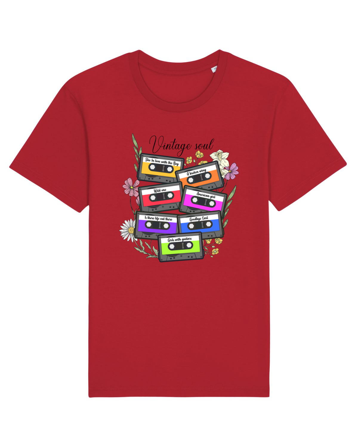 Tricou mânecă scurtă Unisex Rocker Red