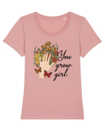 You Grow Girl Tricou mânecă scurtă guler larg fitted Damă Expresser