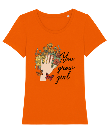 You Grow Girl Bright Orange