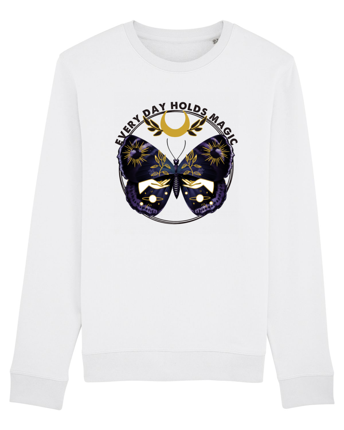 Bluză mânecă lungă Unisex Rise White