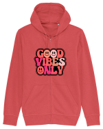 Good Vibes Only Hanorac cu fermoar Unisex Connector