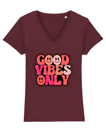 Good Vibes Only Burgundy