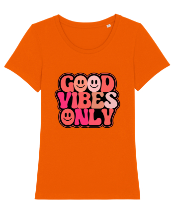 Good Vibes Only Bright Orange