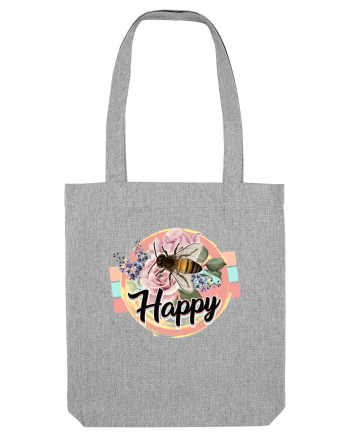 Happy Bee Heather Grey