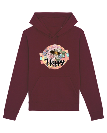 Happy Bee Burgundy
