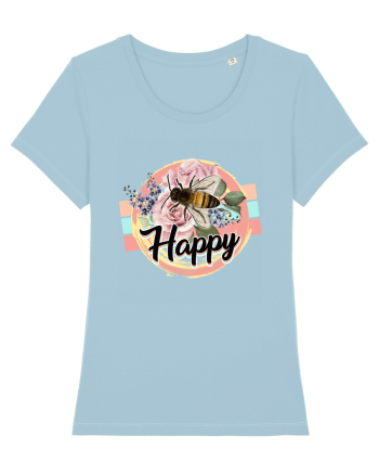 Happy Bee Sky Blue