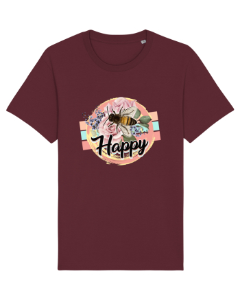 Happy Bee Burgundy