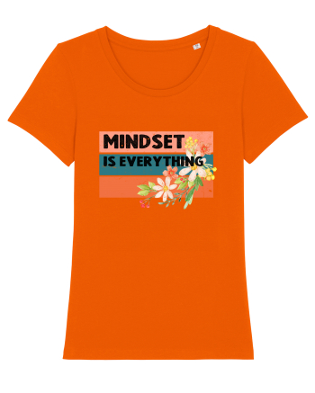 Mindset Is Everything Bright Orange