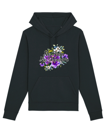 No Rain No Flowers Black
