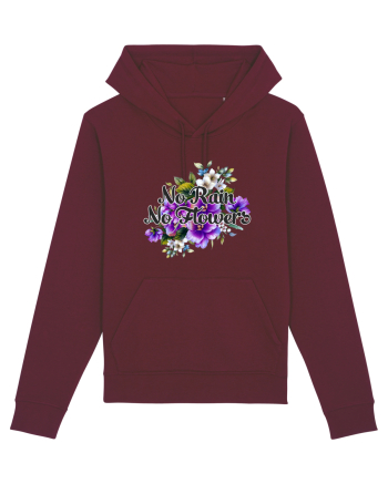 No Rain No Flowers Burgundy