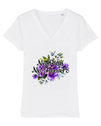 No Rain No Flowers White