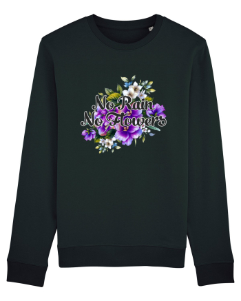 No Rain No Flowers Black
