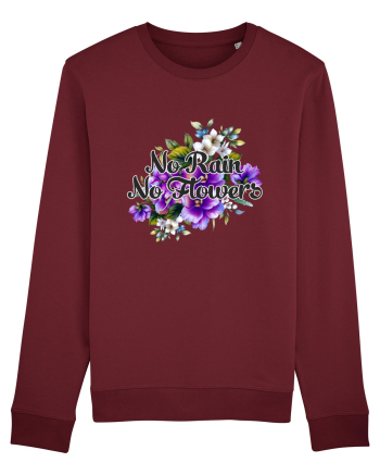 No Rain No Flowers Burgundy