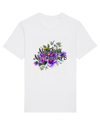 No Rain No Flowers White