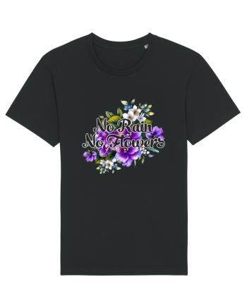 No Rain No Flowers Black