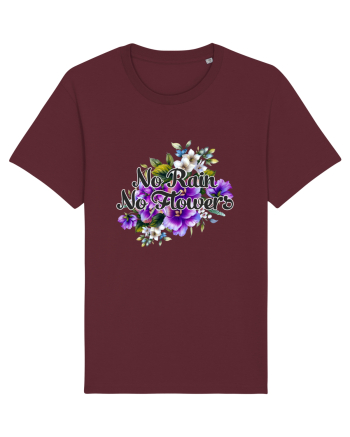 No Rain No Flowers Burgundy