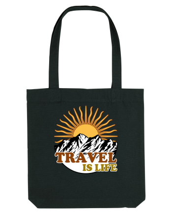 Travel Is Life Black