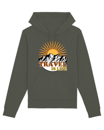 Travel Is Life Khaki