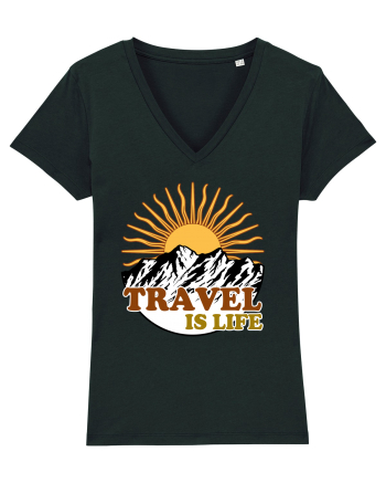 Travel Is Life Black