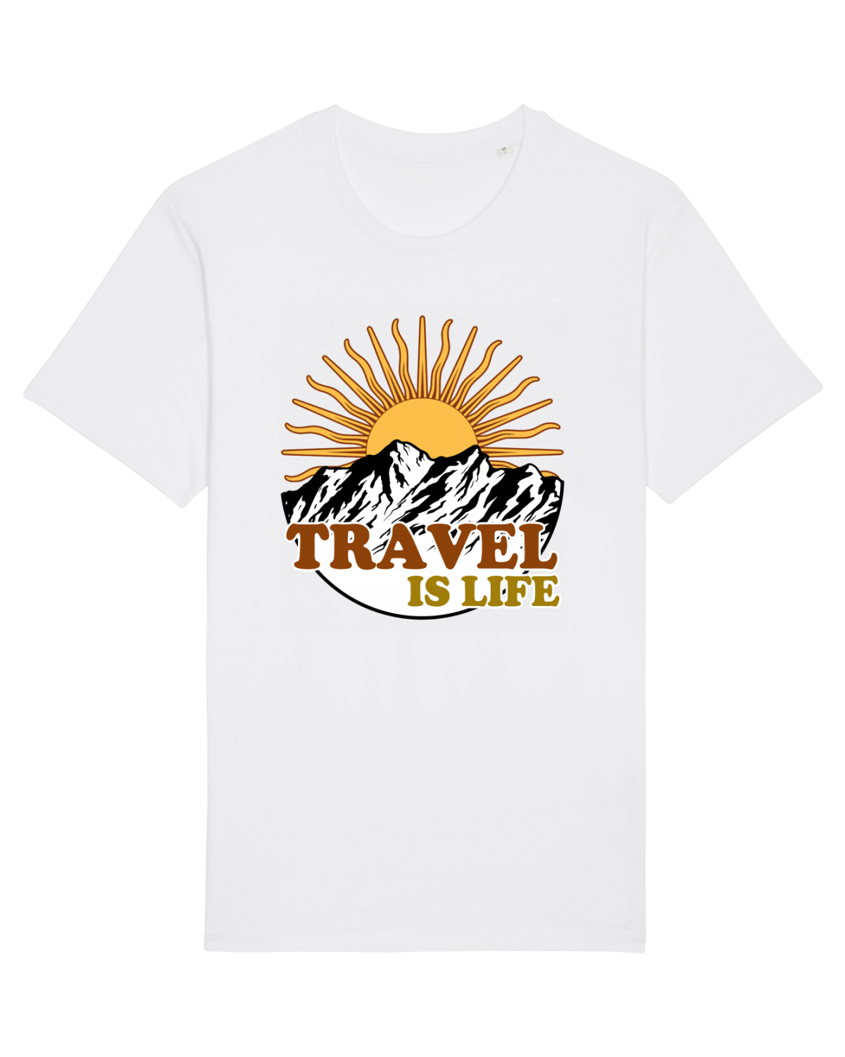 Tricou mânecă scurtă Unisex Rocker White