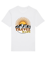 Travel Is Life Tricou mânecă scurtă Unisex Rocker