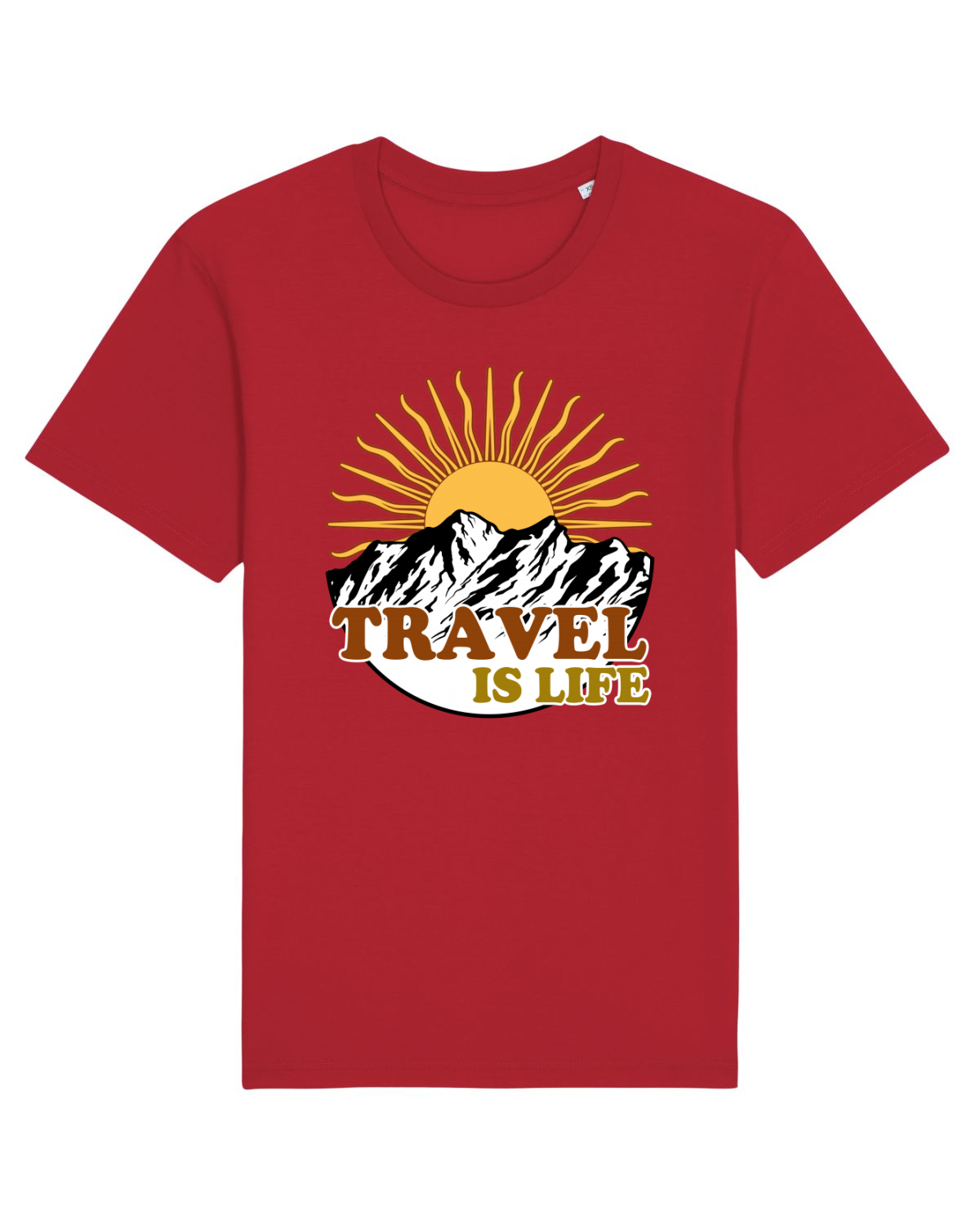 Tricou mânecă scurtă Unisex Rocker Red