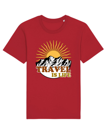 Travel Is Life Red
