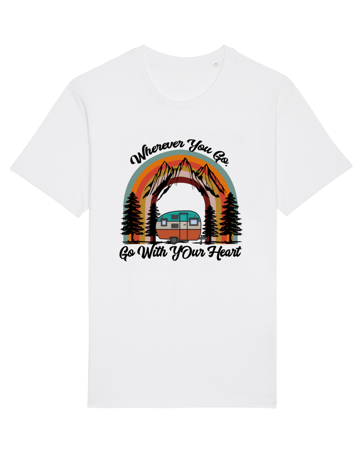 Tricou mânecă scurtă Unisex Rocker White