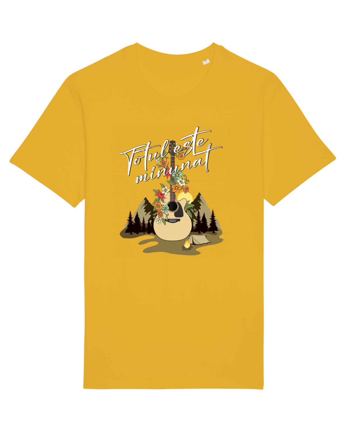 Tricou mânecă scurtă Unisex Rocker Spectra Yellow