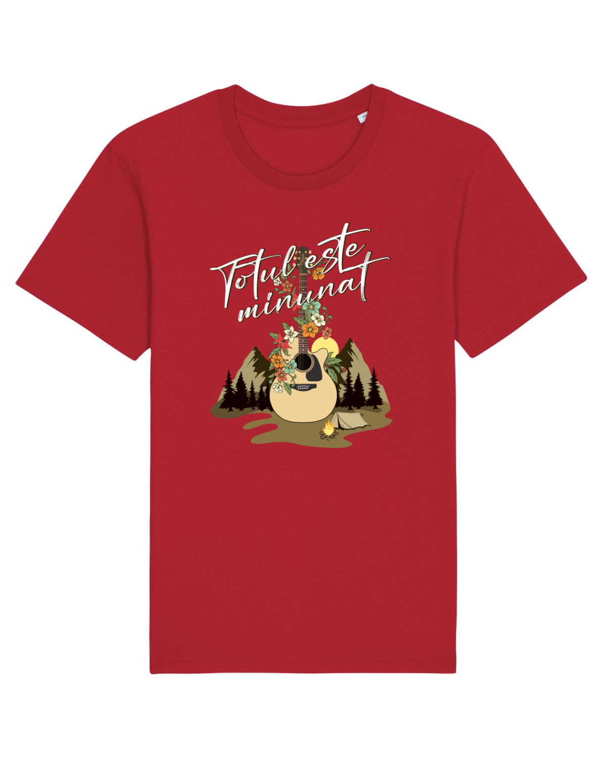 Tricou mânecă scurtă Unisex Rocker Red