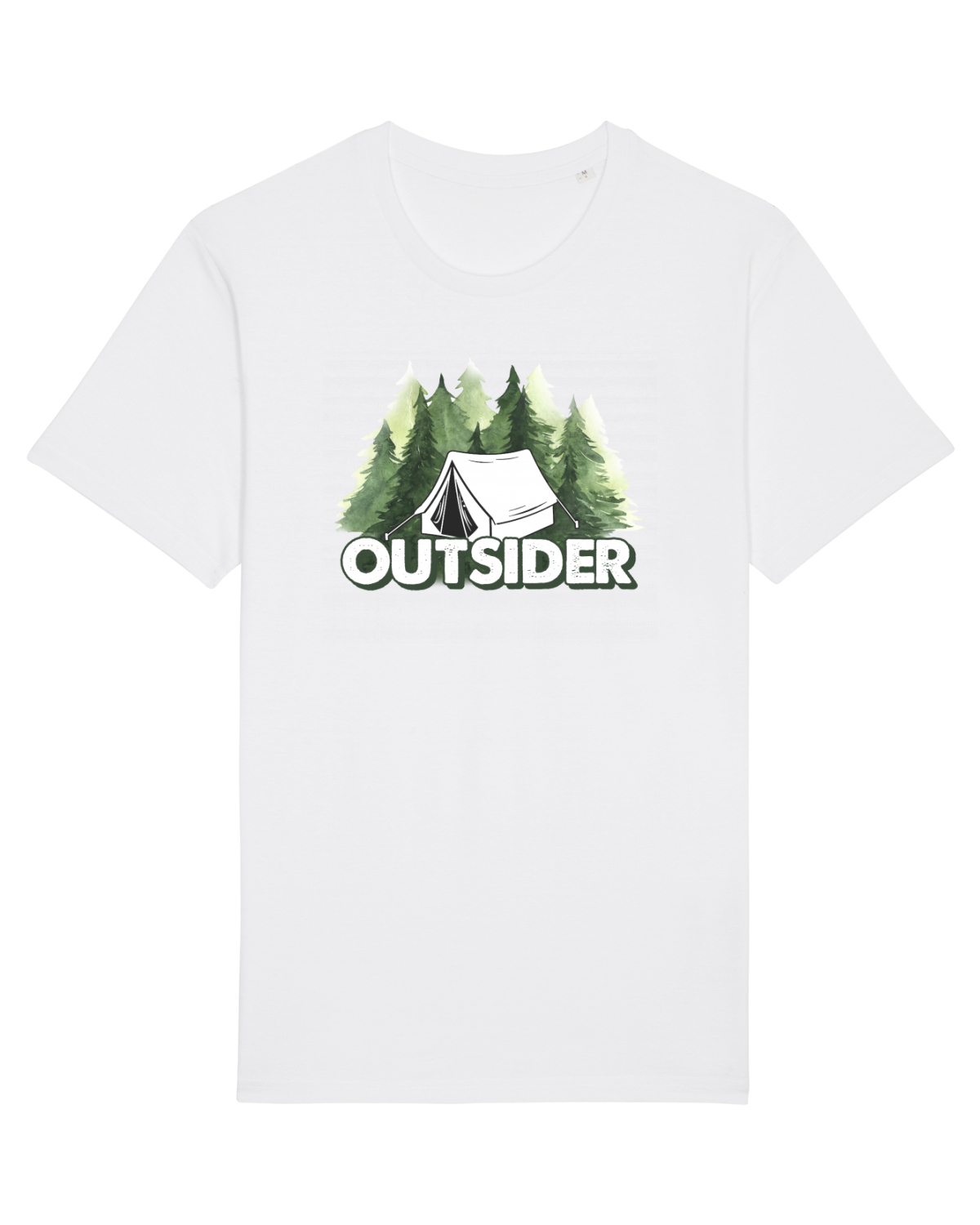 Tricou mânecă scurtă Unisex Rocker White