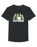 OUTSIDER Tricou mânecă scurtă guler larg Bărbat Skater