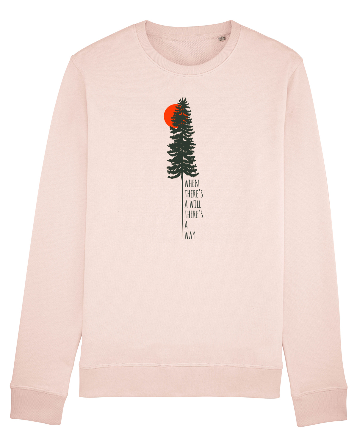Bluză mânecă lungă Unisex Rise Candy Pink