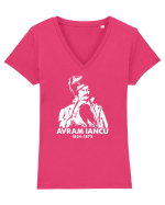 Avram Iancu Tricou mânecă scurtă guler V Damă Evoker