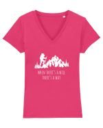 Hiking Tricou mânecă scurtă guler V Damă Evoker