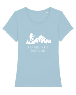 Hiking Tricou mânecă scurtă guler larg fitted Damă Expresser