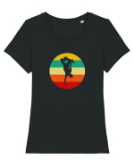 Retro Skateboarding Sunset - Skater For Life Tricou mânecă scurtă guler larg fitted Damă Expresser