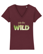 Into the wild Tricou mânecă scurtă guler V Damă Evoker