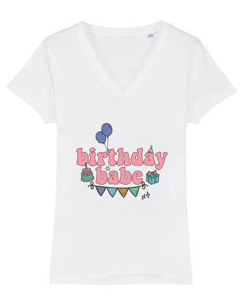 Birthday Babe White